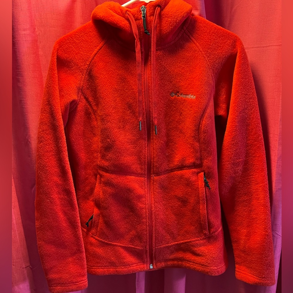 Hooded Columbia Zip Up Jacket